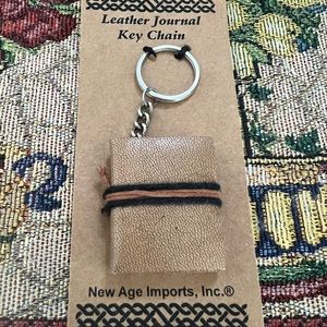 Blank key chain journal